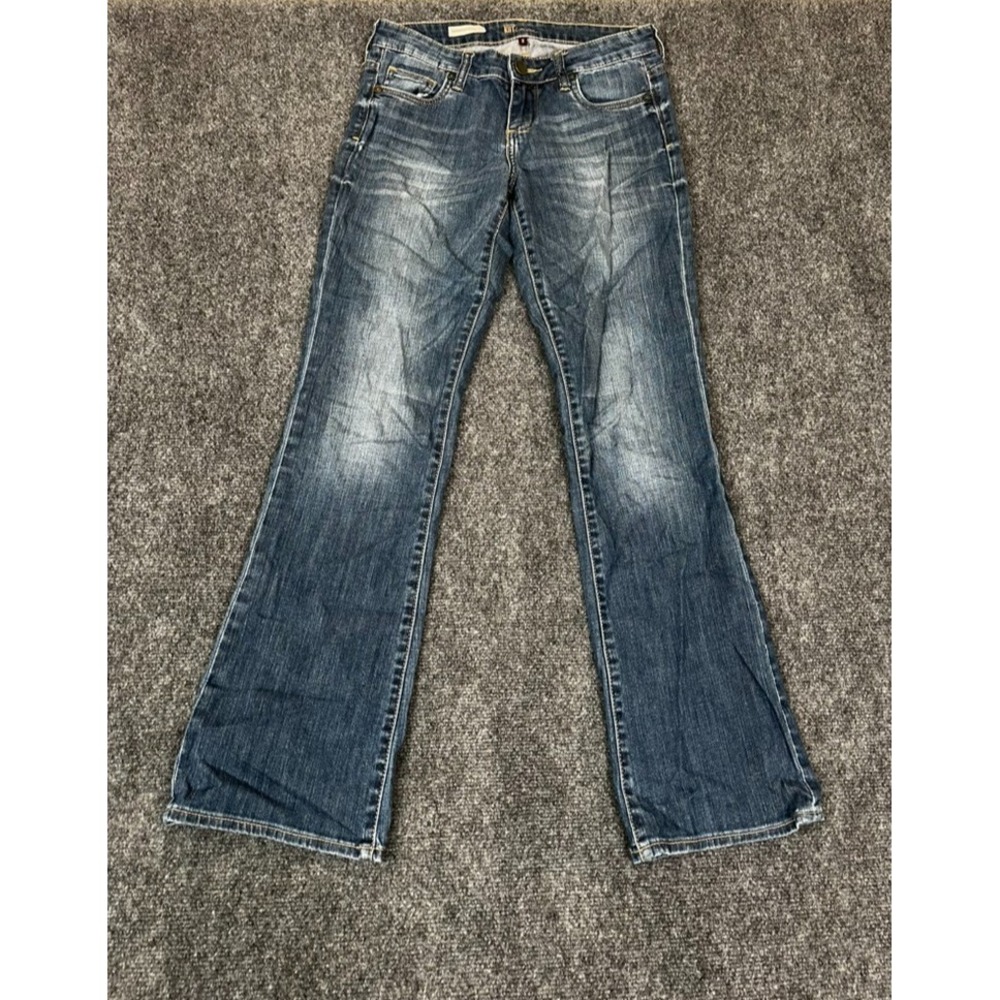 Kut Farrah Womens Baby Bootcut Jeans Blue Cotton/Spandex Mid Rise Size 2